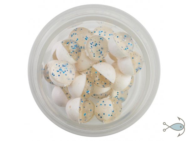 Насадка Berkley Powerbait Micro Sparkle Eggs Silver Blue/Fluorescent White