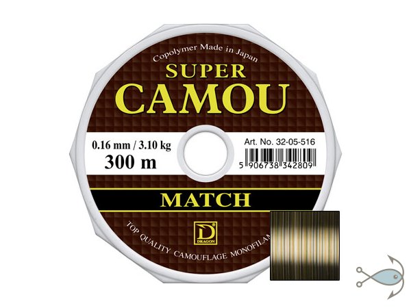 Леска Dragon SUPER CAMOU Match 150m