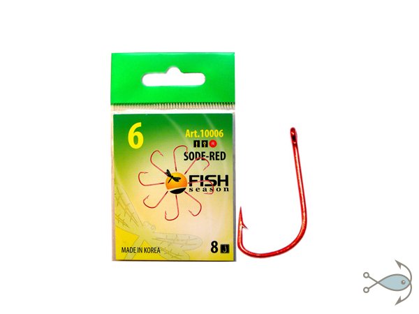 Крючки Fish Season Sode-Red 10006