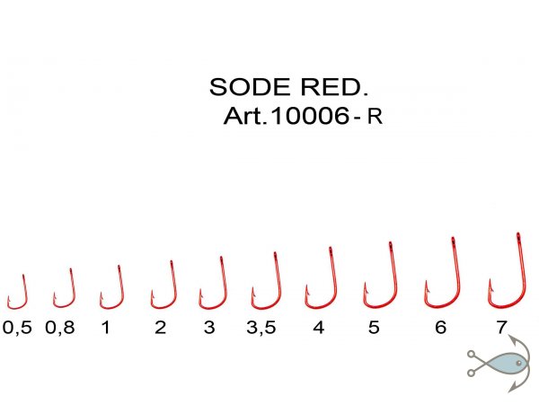 Крючки Fish Season Sode-Red 10006