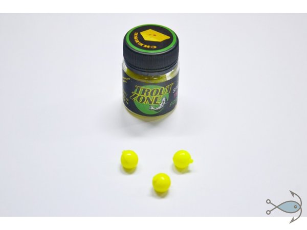 Силиконовая приманка Trout Zone Floating Egg Chartreuse (Сыр)