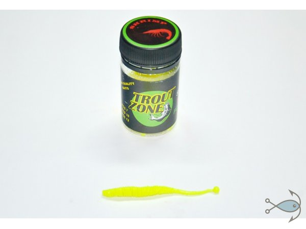 Силиконовая приманка Trout Zone Boll 3,2" Chartreuse (Креветка)