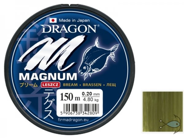 Леска Dragon Magnum Bream 150m оливковая