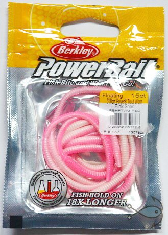 Приманка Berkley PowerBait Power Floating Trout Worm 3 Pink Shad