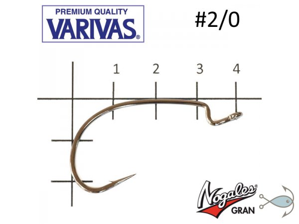 Офсетные крючки Varivas Hooking Master Monster Class