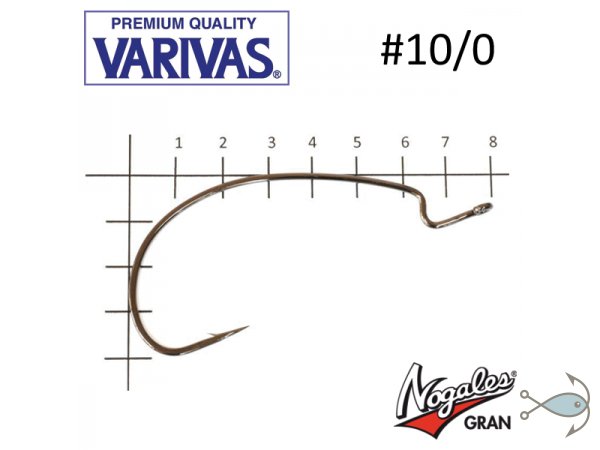 Офсетные крючки Varivas Hooking Master Monster Class