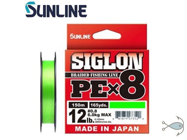Плетеный шнур Sunline SIGLON PEx8 Light Green 150m