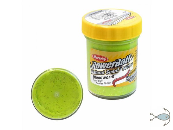 Паста форелевая Berkley Power Bait Natural Scent Bloodworm Chartreuse