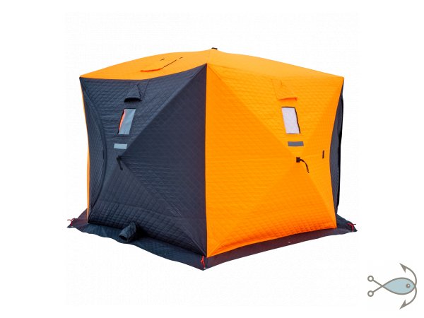 Зимняя Палатка Ex-Pro Юрта черно-оранжевая