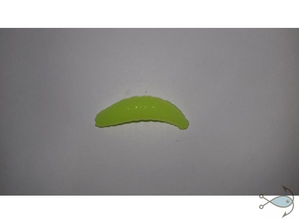 Силиконовая приманка TROUT ZONE Maggot Chartreuse (Сыр)