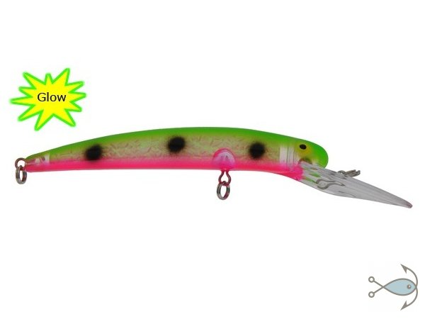 Воблер Bay Rat Lures Long Deep 130 мм Glow Watermelon