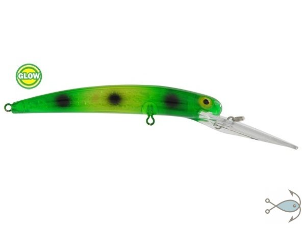 Воблер Bay Rat Lures Long Extra Deep 140 мм Glow Green Frog