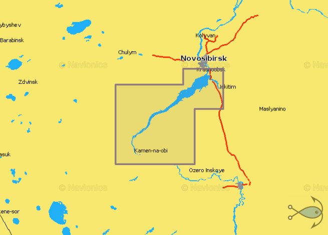 Новосибирское водохранилище карта