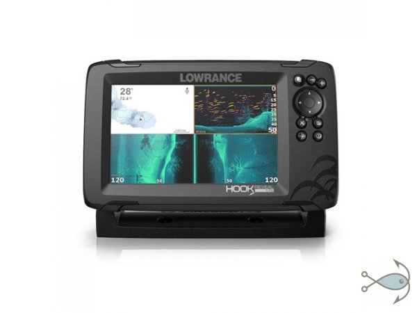 ЭХОЛОТ/КАРТПЛОТТЕР LOWRANCE HOOK REVEAL 7 TRIPLESHOT ROW