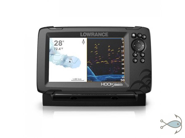 ЭХОЛОТ/КАРТПЛОТТЕР LOWRANCE HOOK REVEAL 7 SPLITSHOT 83/200 HDI ROW