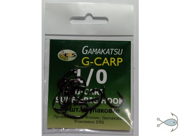Крючки Gamakatsu G-Carp Super Rig Hook №1/0