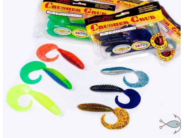 Силиконовая приманка LJ Pro Series Crusher Grub T50